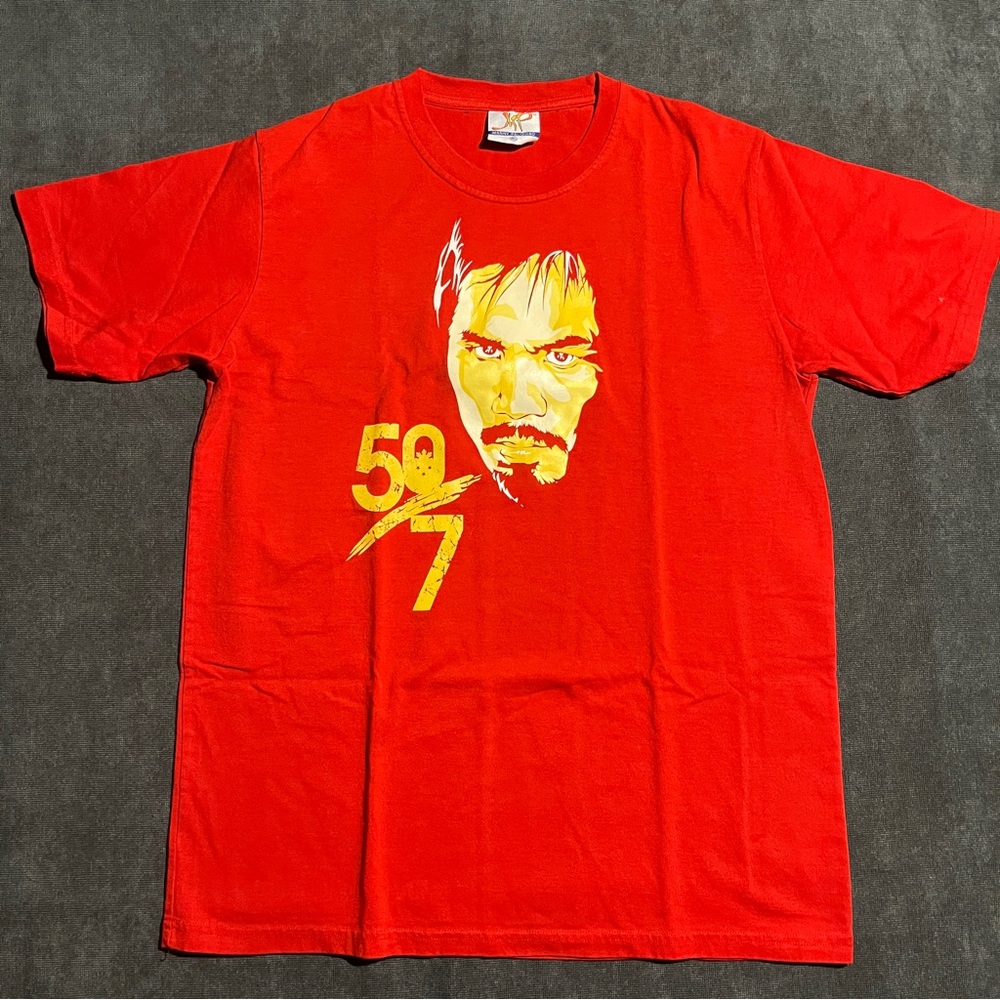 Manny Pacquiao 50 / 7 Red T (XL fits M)